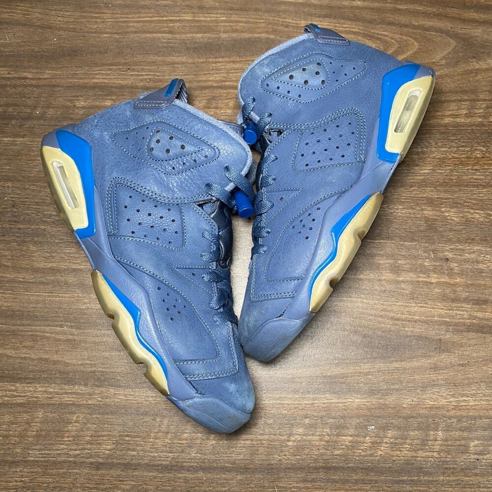 Kid's Air Jordan 6 Retro Jimmy Butler GS Diffused Blue Size 5.5Y (384665-400)